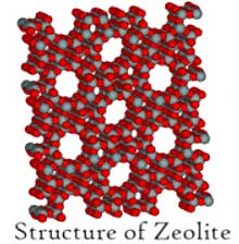 天然ゼオライトと合成ゼオライトの構造